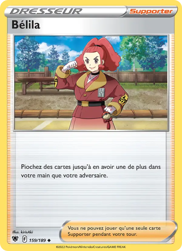 Scan HD carte Pokémon Bélila 159/189 — Astres Radieux