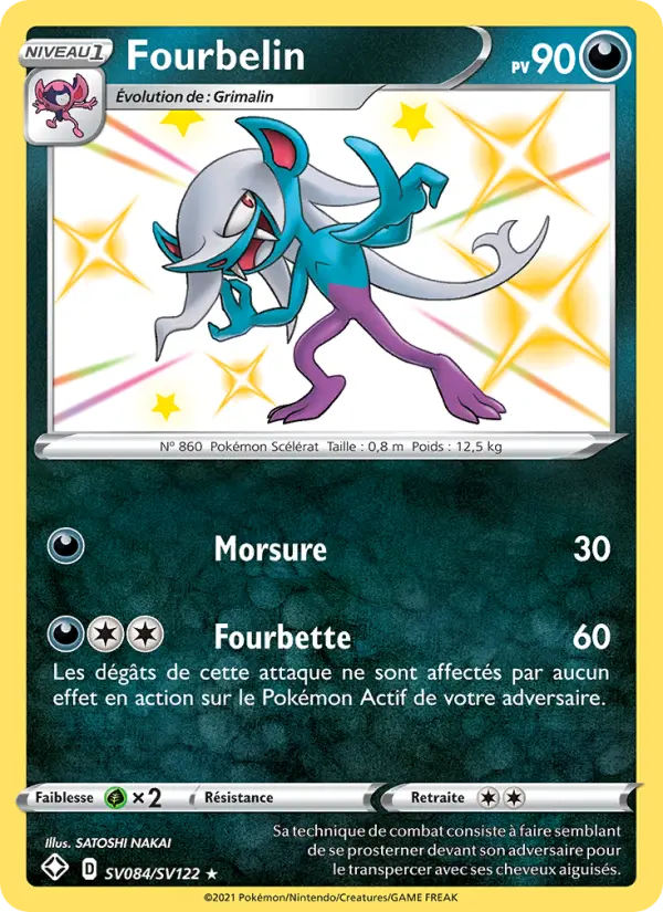 Scan HD carte Pokémon Fourbelin SV084/72 — Destinées Radieuses