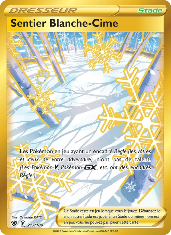 Scan HD carte Pokémon Sentier Blanche-Cime 213/189 — Astres Radieux