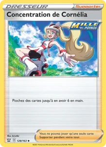 Carte Pokemon Concentration de Cornélia 128/163 Styles de combat