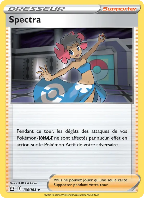 Scan HD carte Pokémon Spectra 130/163 — Styles de combat