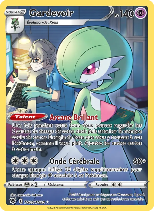 Scan HD carte Pokémon Gardevoir TG05/189 — Astres Radieux