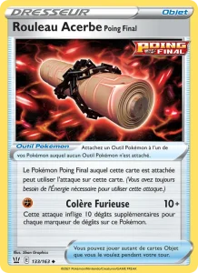 Carte Pokemon Rouleau Acerbe Poing Final 133/163 Styles de combat