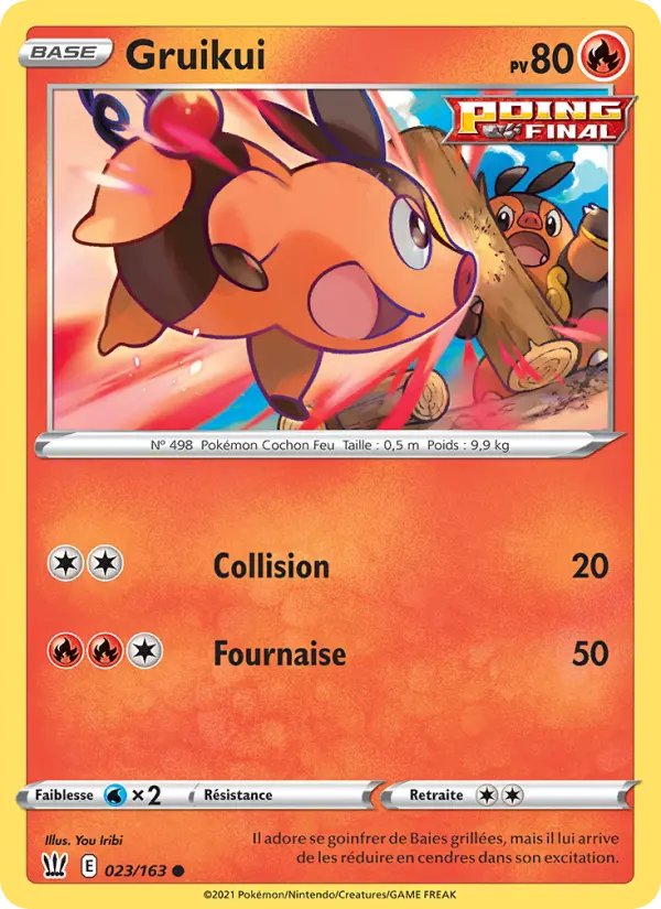 Scan HD carte Pokémon Gruikui 23/163 — Styles de combat