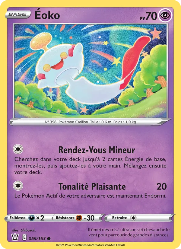 Scan HD carte Pokémon Éoko 59/163 — Styles de combat