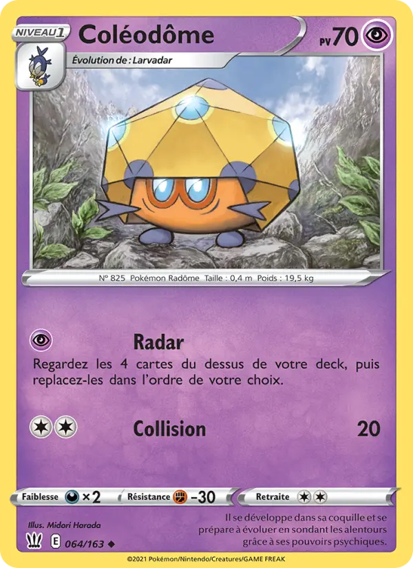 Scan HD carte Pokémon Coléodôme 64/163 — Styles de combat