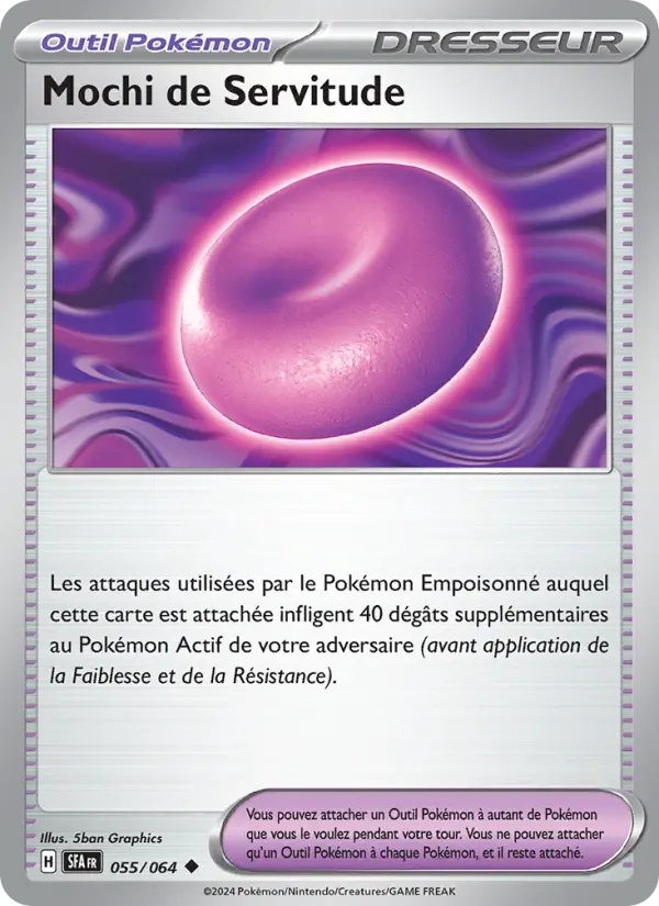 Scan HD carte Pokémon Mochi de Servitude 055/64 — Fable Nébuleuse