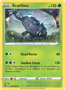 Carte Pokemon Scarhino 008/189 Astres Radieux