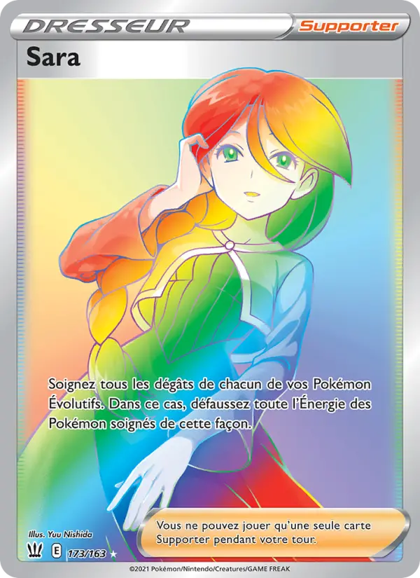Scan HD carte Pokémon Sara 173/163 — Styles de combat