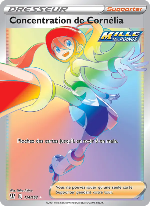Scan HD carte Pokémon Concentration de Cornélia 174/163 — Styles de combat