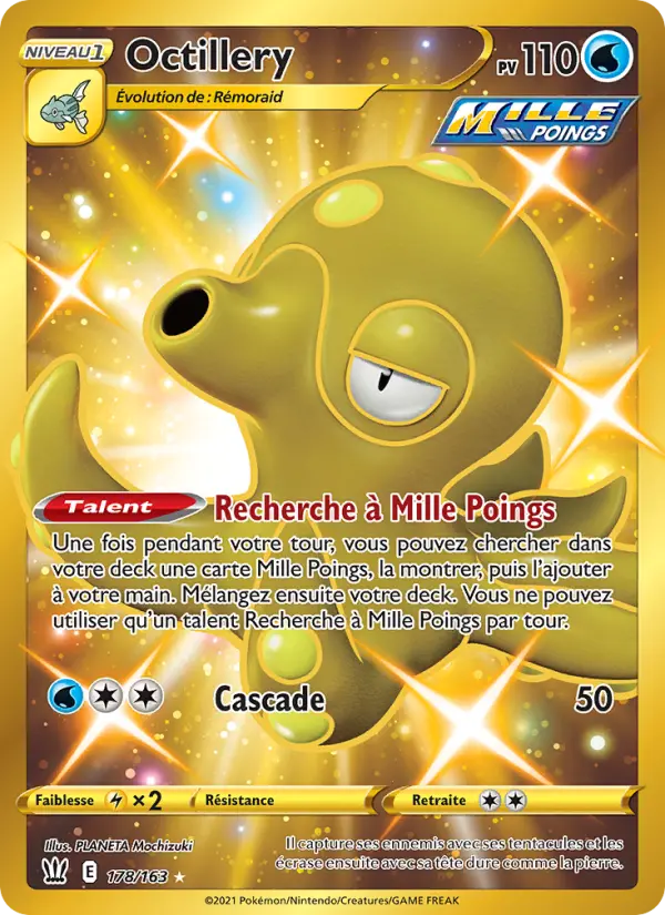 Scan HD carte Pokémon Octillery 178/163 — Styles de combat