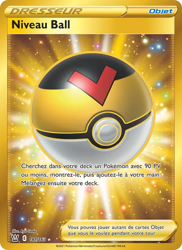 Scan HD carte Pokémon Niveau Ball 181/163 — Styles de combat
