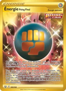 Carte Pokemon Énergie Poing Final 183/163 Styles de combat