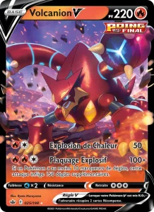 Carte Pokemon Volcanion V 25/198 Règne de Glace