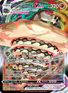 Carte Pokemon Dunaconda VMAX 90/198 Règne de Glace