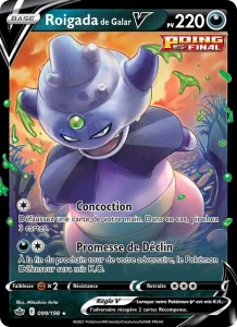 Carte Pokemon Roigada de Galar V 99/198 Règne de Glace