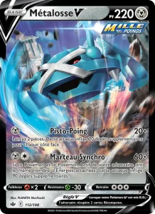 Carte Pokemon Métalosse V 112/198 Règne de Glace