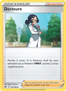 Carte Pokemon Docteure 134/198 Règne de Glace