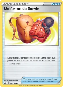 Carte Pokemon Uniforme de Survie 137/198 Règne de Glace