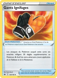 Carte Pokemon Gants Ignifuges 138/198 Règne de Glace