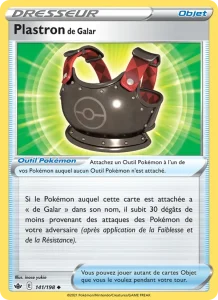 Carte Pokemon Plastron de Galar 141/198 Règne de Glace