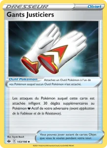 Carte Pokemon Gants Justiciers 143/198 Règne de Glace