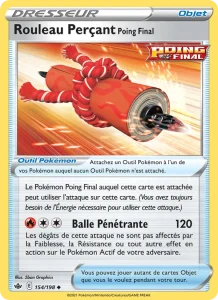 Carte Pokemon Rouleau Perçant Poing Final 154/198 Règne de Glace