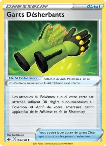 Carte Pokemon Gants Désherbants 155/198 Règne de Glace