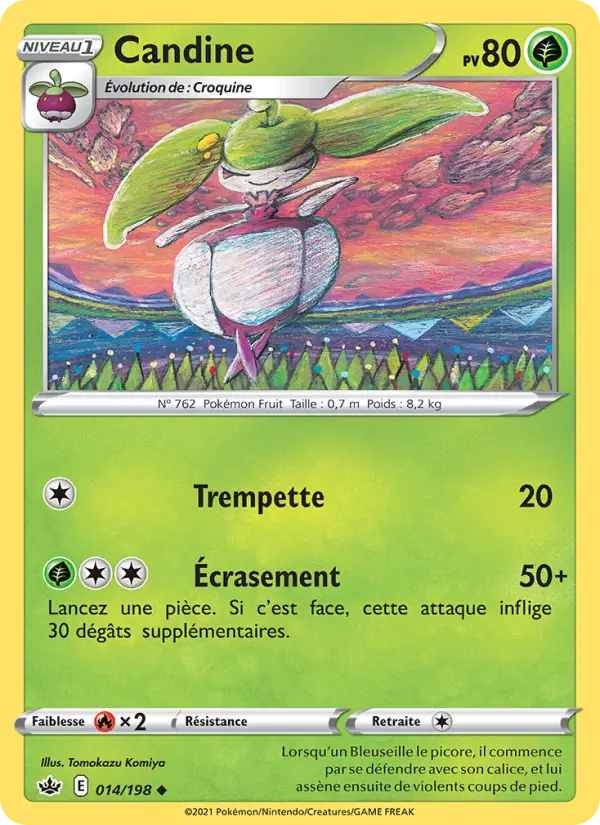 Scan HD carte Pokémon Candine 14/198 — Règne de Glace