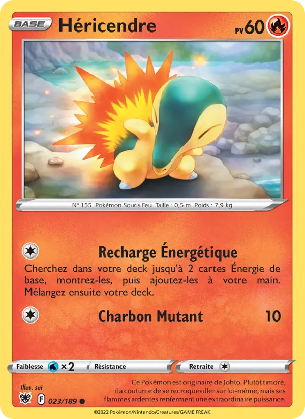 Scan HD carte Pokémon Héricendre 023/189 — Astres Radieux