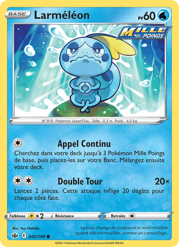 Scan HD carte Pokémon Larméléon 41/198 — Règne de Glace