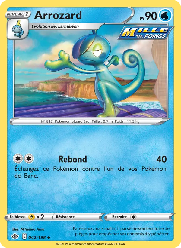 Scan HD carte Pokémon Arrozard 42/198 — Règne de Glace