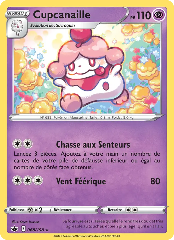 Scan HD carte Pokémon Cupcanaille 68/198 — Règne de Glace