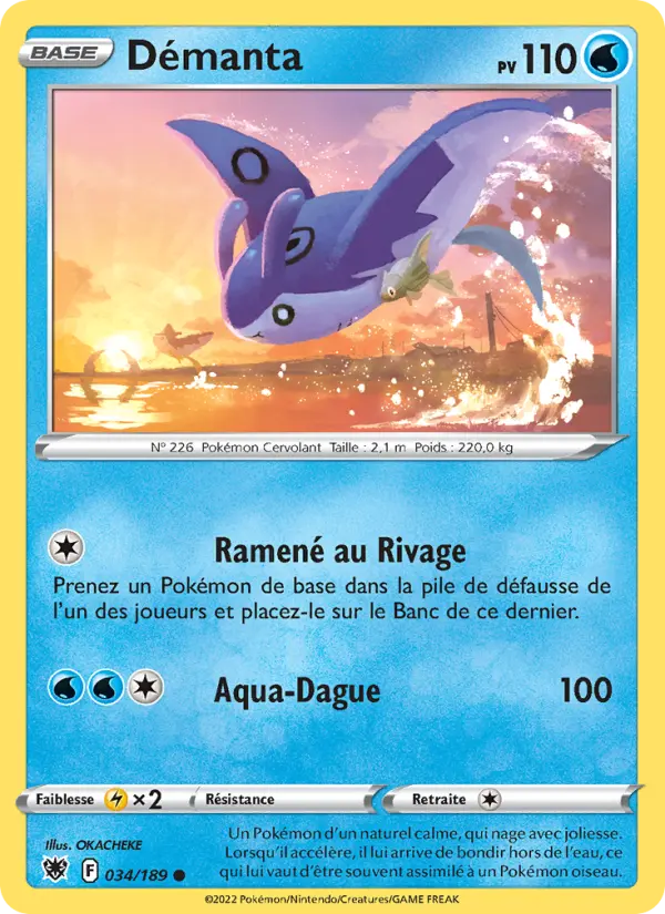 Scan HD carte Pokémon Démanta 034/189 — Astres Radieux
