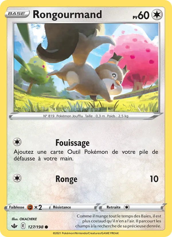 Scan HD carte Pokémon Rongourmand 127/198 — Règne de Glace