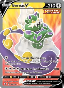 Carte Pokemon Boréas V 184/198 Règne de Glace