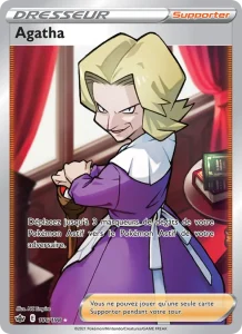 Carte Pokemon Agatha 186/198 Règne de Glace
