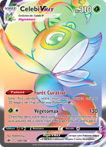 Carte Pokemon Celebi VMAX 199/198 Règne de Glace