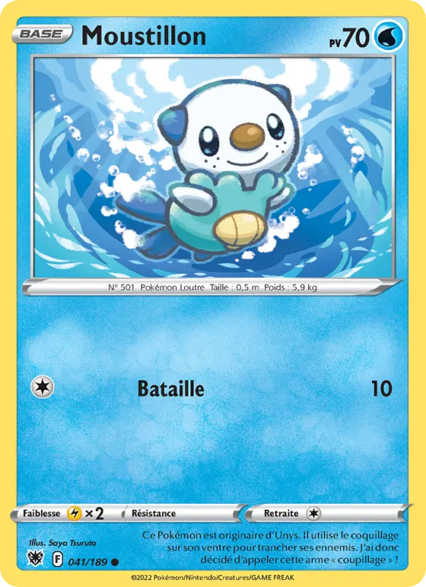 Scan HD carte Pokémon Moustillon 041/189 — Astres Radieux