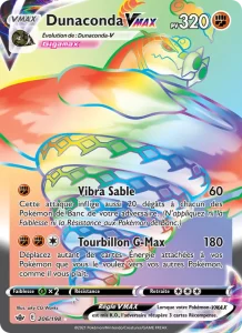 Carte Pokemon Dunaconda VMAX 206/198 Règne de Glace