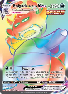 Carte Pokemon Roigada de Galar VMAX 207/198 Règne de Glace