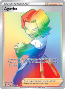Carte Pokemon Agatha 210/198 Règne de Glace