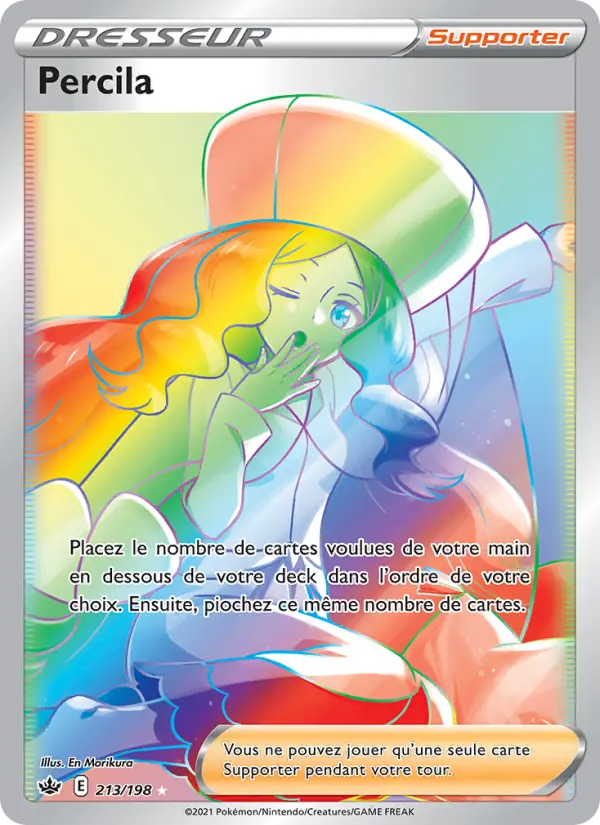 Scan HD carte Pokémon Percila 213/198 — Règne de Glace