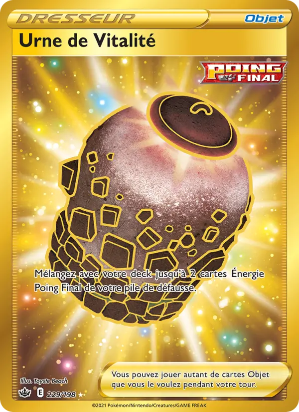 Scan HD carte Pokémon Urne de Vitalité 229/198 — Règne de Glace