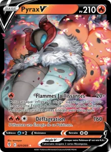 Carte Pokemon Pyrax V 21/203 Évolution Céleste