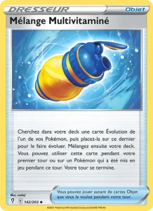 Carte Pokemon Mélange Multivitaminé 142/203 Évolution Céleste