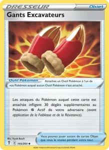 Carte Pokemon Gants Excavateurs 145/203 Évolution Céleste