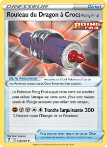 Carte Pokemon Rouleau du Dragon à Crocs Poing Final 158/203 Évolution Céleste