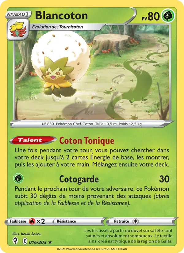 Scan HD carte Pokémon Blancoton 16/203 — Évolution Céleste