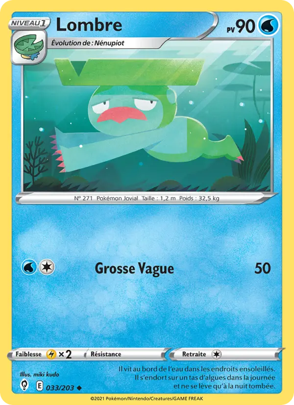 Scan HD carte Pokémon Lombre 33/203 — Évolution Céleste